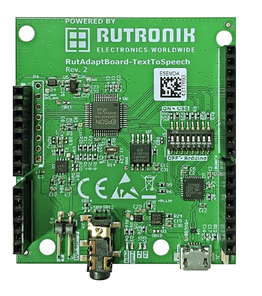 Easy implementation and high-quality speech output with the Rutronik Adapter Board - Text To Speech